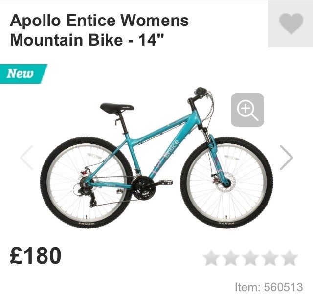 apollo entice womens mountain bike
